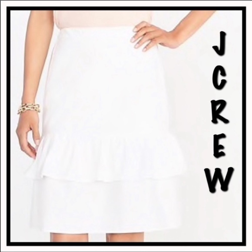 J crew white skirt
